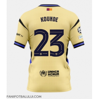 Barcelona Jules Kounde #23 Tricou Fotbal Replică 2025-26 Barbati Deplasare